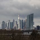 Frankfurt-Skyline am 15.03.2023 vormittags