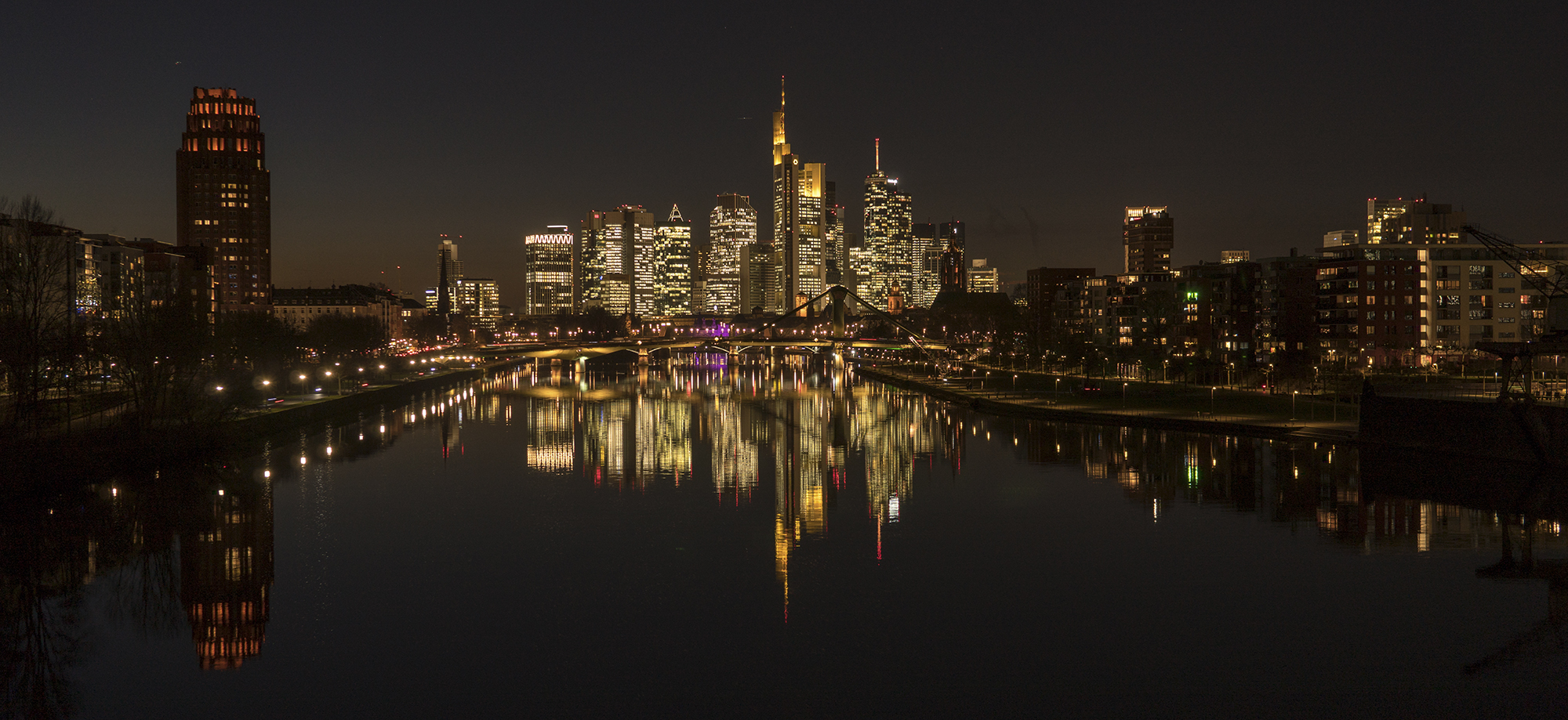 Frankfurt-Skyline am 16.01.2020