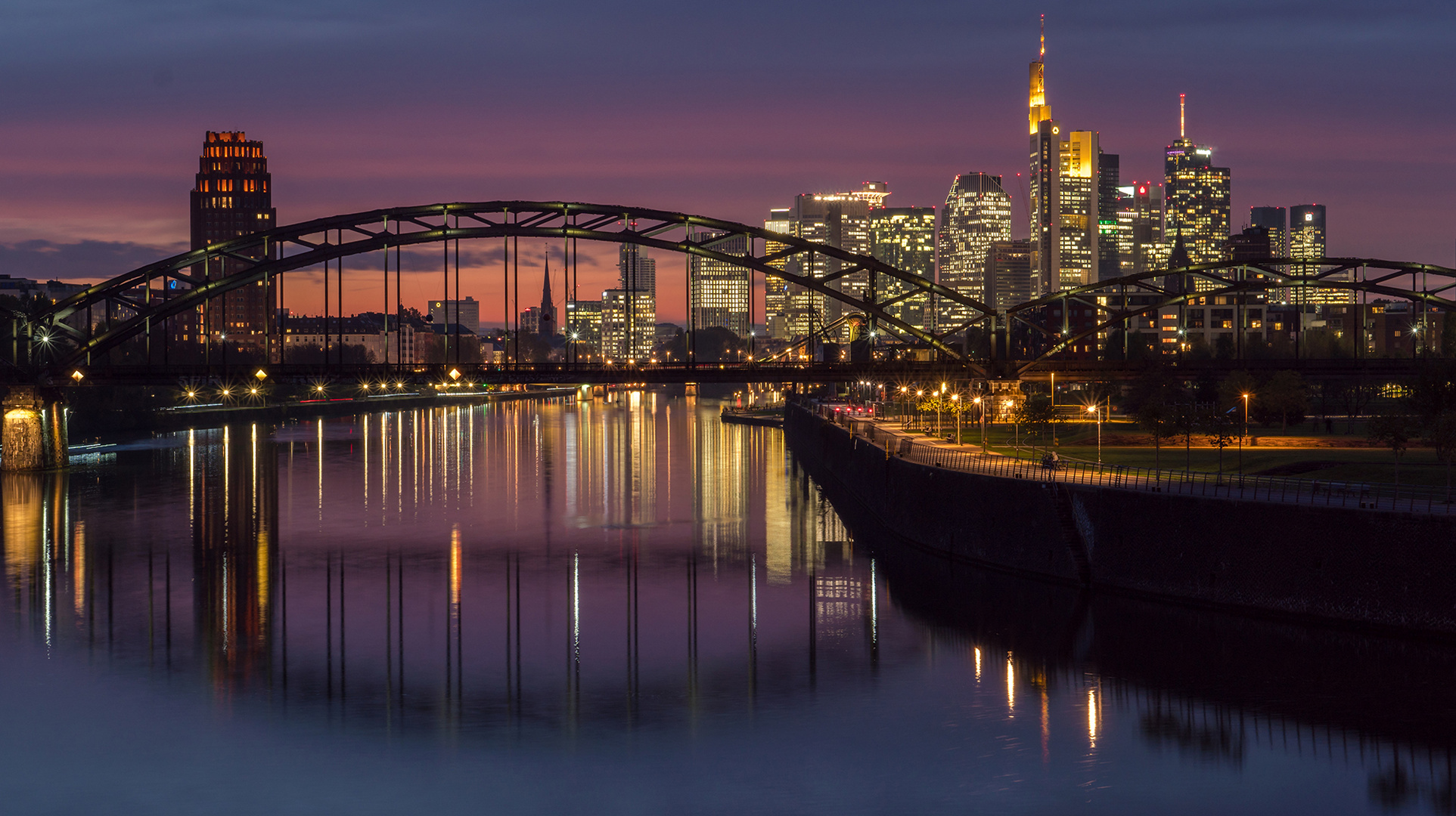 Frankfurt-Skyline am 23.10.2019