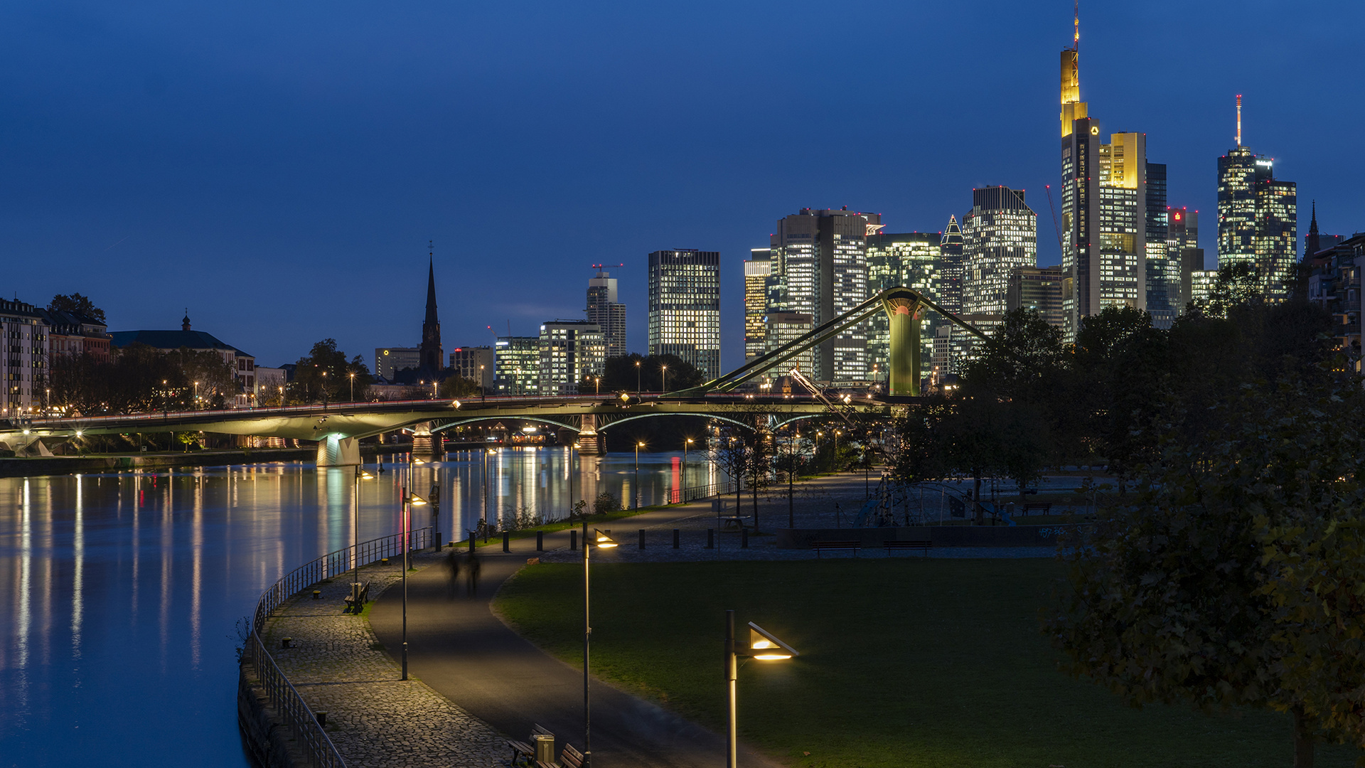 Frankfurt-Skyline am 30.10.2019