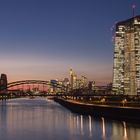 Frankfurt-Skyline am Abend am 11.11.2015