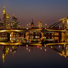 Frankfurt-Skyline am Abend