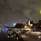 Frankfurt skyline at night