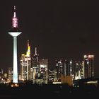 Frankfurt skyline at night (detail)