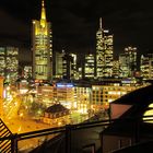 Frankfurt-Skyline bei Nacht