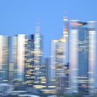 Frankfurt Skyline - echt handverwackelt