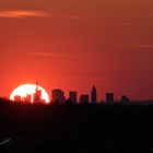 Frankfurt Skyline im Februar 