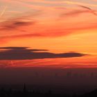 Frankfurt Skyline im Sonnenaufgang