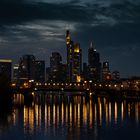 Frankfurt Skyline in der Nacht