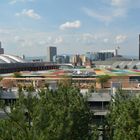 Frankfurt: Skyline Plaza - Teilblick auf den Dachgarten am Eröffnungstag