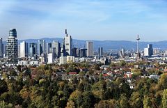 Frankfurt - Skyline - Stadtwald