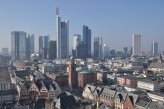 Frankfurt Skyline vom Dom aus