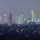 Frankfurt Skyline@Night, Goetheturm | HDR