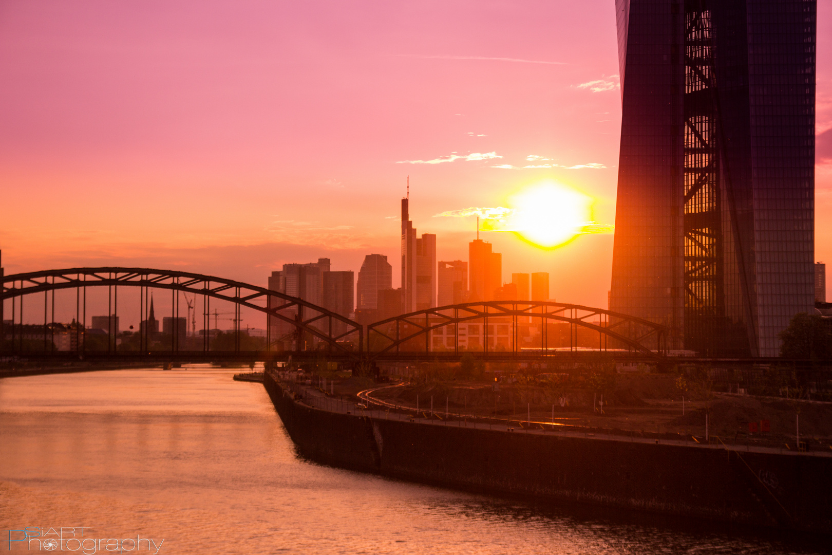 Frankfurt sunset