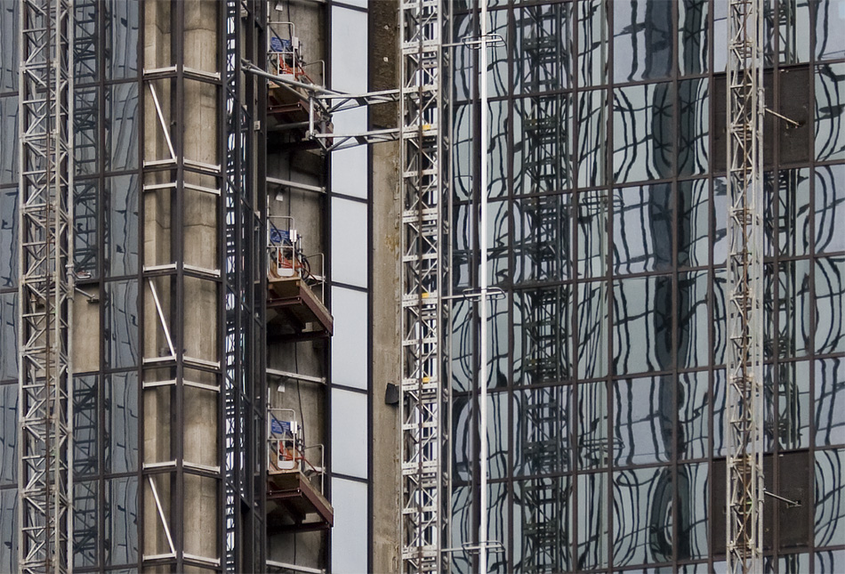 Frankfurt Tower Baustelle Detail