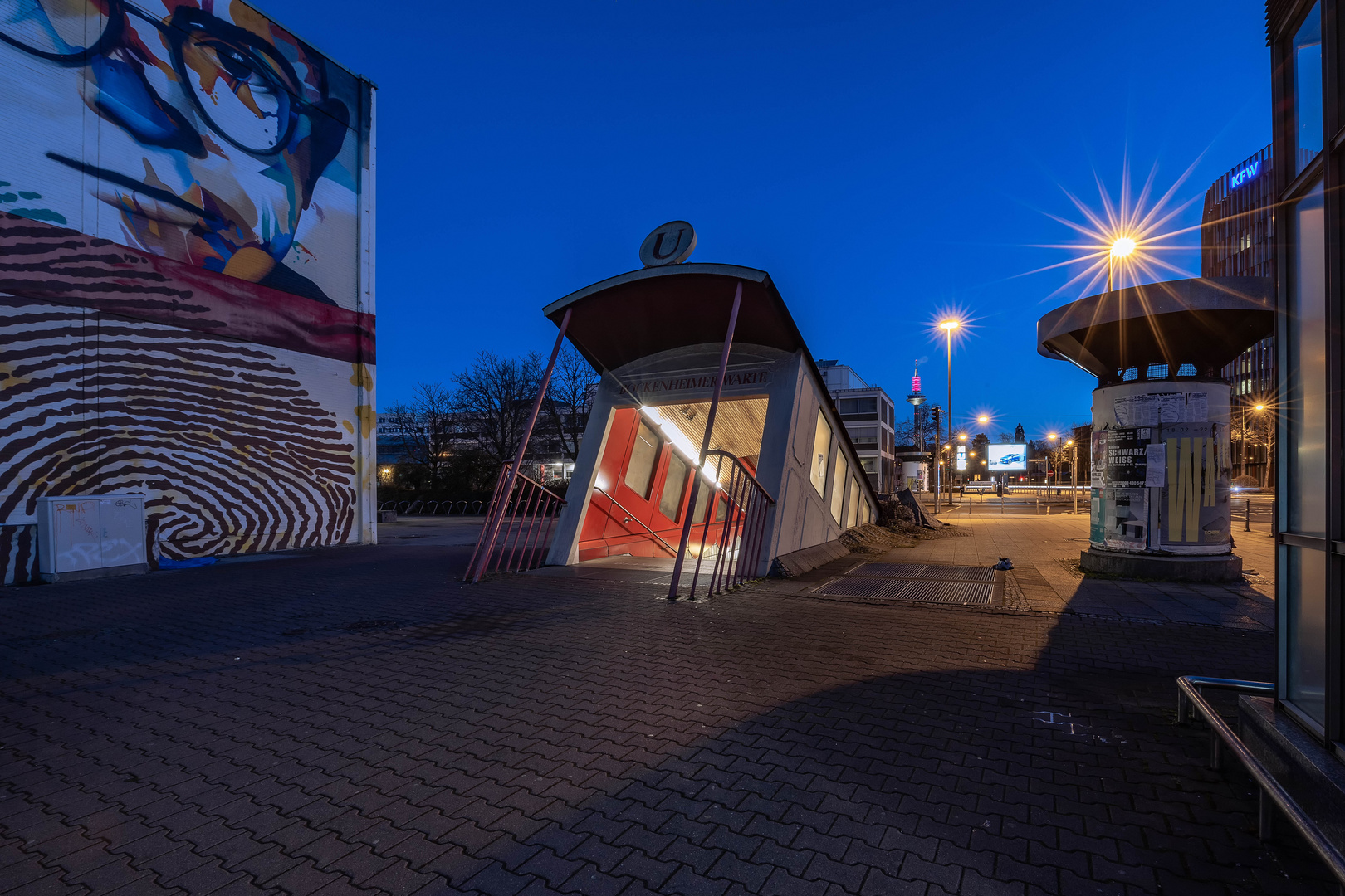 Frankfurt U Bahn Bockenheimer Warte LrC Foto & Bild techniken