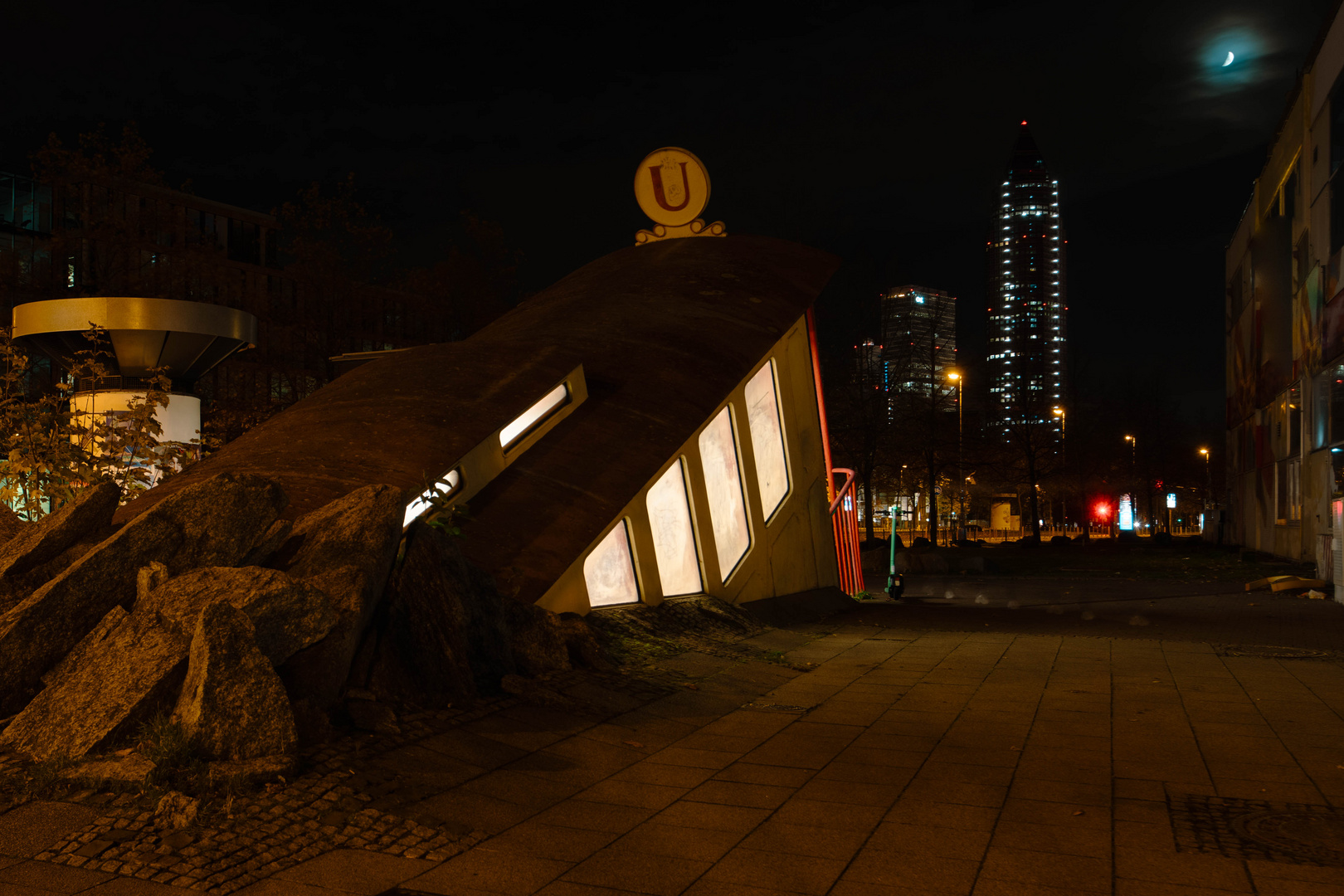 Frankfurt U-Bahnhof Bockenheimer Warte