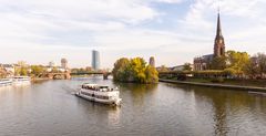 Frankfurt - View from Eiserner Steg on Main River - 03