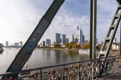 Frankfurt - View from Eiserner Steg on Main River - 06