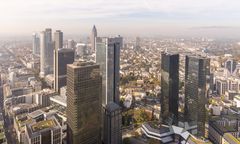 Frankfurt - View from Main Tower on Bahnhofsviertel - 01