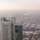 Frankfurt - View from Main Tower on Silver Tower and Hauptbahnhof - 04