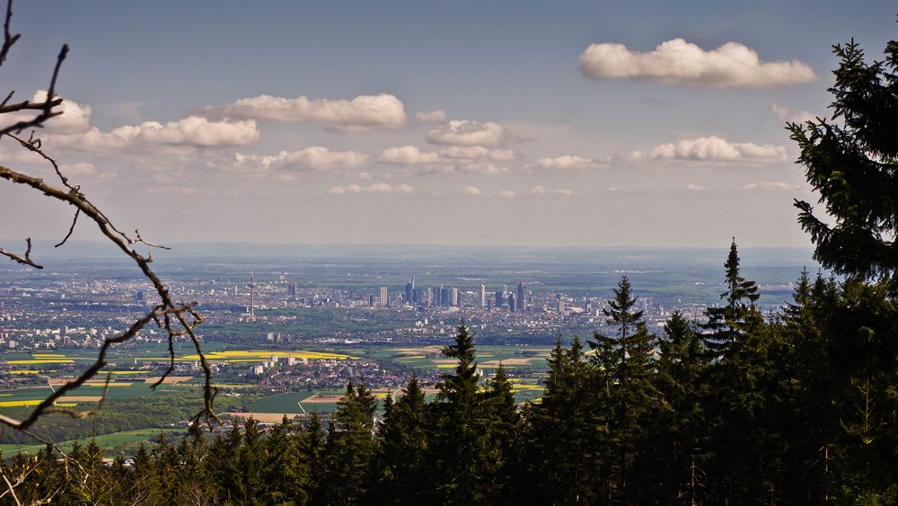 Frankfurt vom Altkönig aus gesehen