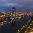 Frankfurt von oben in Richtung Osten