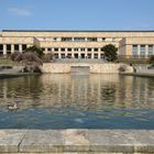 Frankfurt: Wasserbecken auf dem Campus der Goetheuniversität