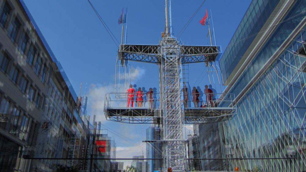 Frankfurt Wolkenkratzer-Festival 3 (3D-Polfilter)