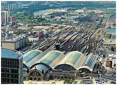 Frankfurter Hbf von oben