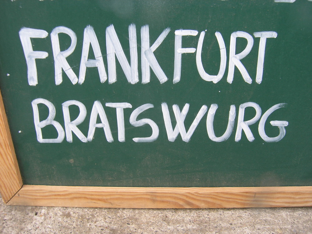 Frankfurter oder Bratwurst?