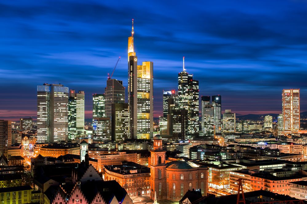 Frankfurter Skyline Foto & Bild deutschland, europe, hessen Bilder auf