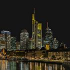 Frankfurter Skyline bei Nacht