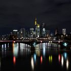 Frankfurter Skyline bei Nacht 