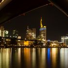 Frankfurter Skyline: Blick v. Mainufer, Sachsenhäuser Seite