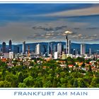 Frankfurter Skyline, gesättigtes HDR