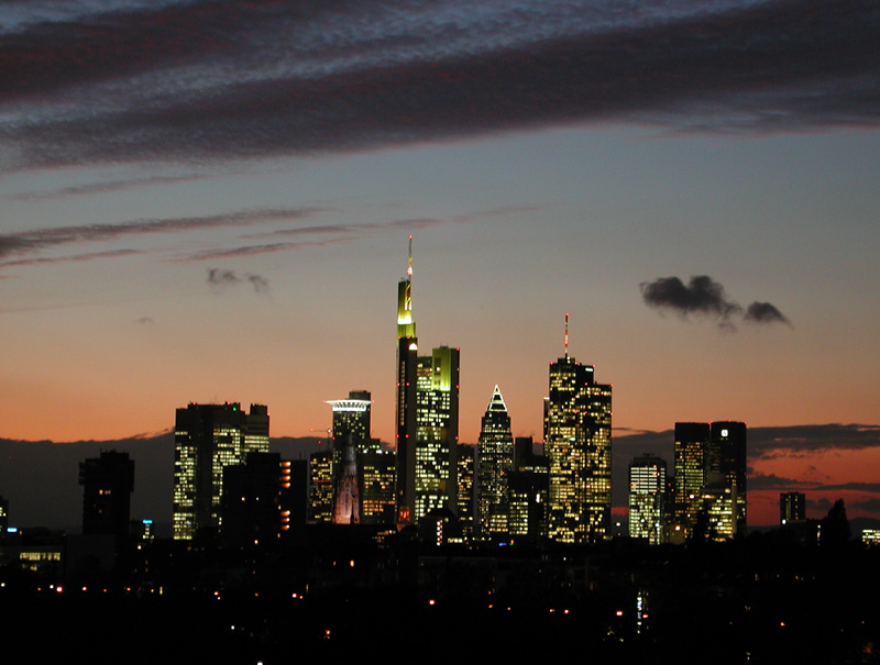 Frankfurter Skyline im Oktober...