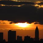 Frankfurter Skyline sonnenuntergang