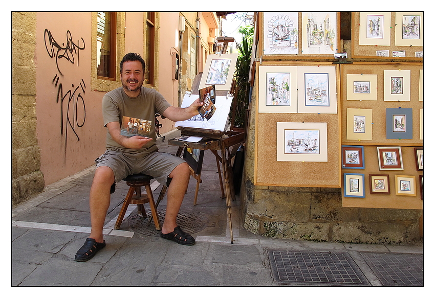 Franko - Künstler und Maler in Rethymnon