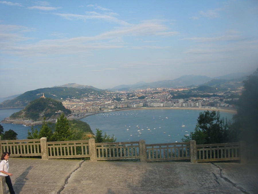 Frankreich 2003: Blick aufs Meer runter