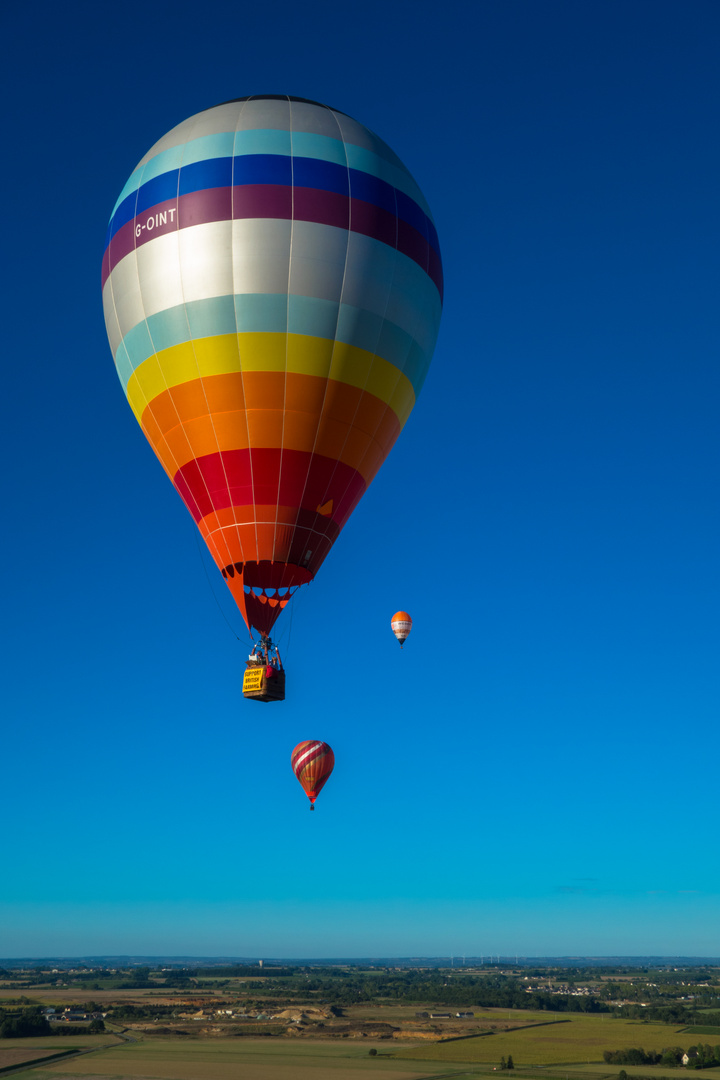 Frankreich 2017: Loire, Ballon Europameisterschaft in Brissac-Quincé-6