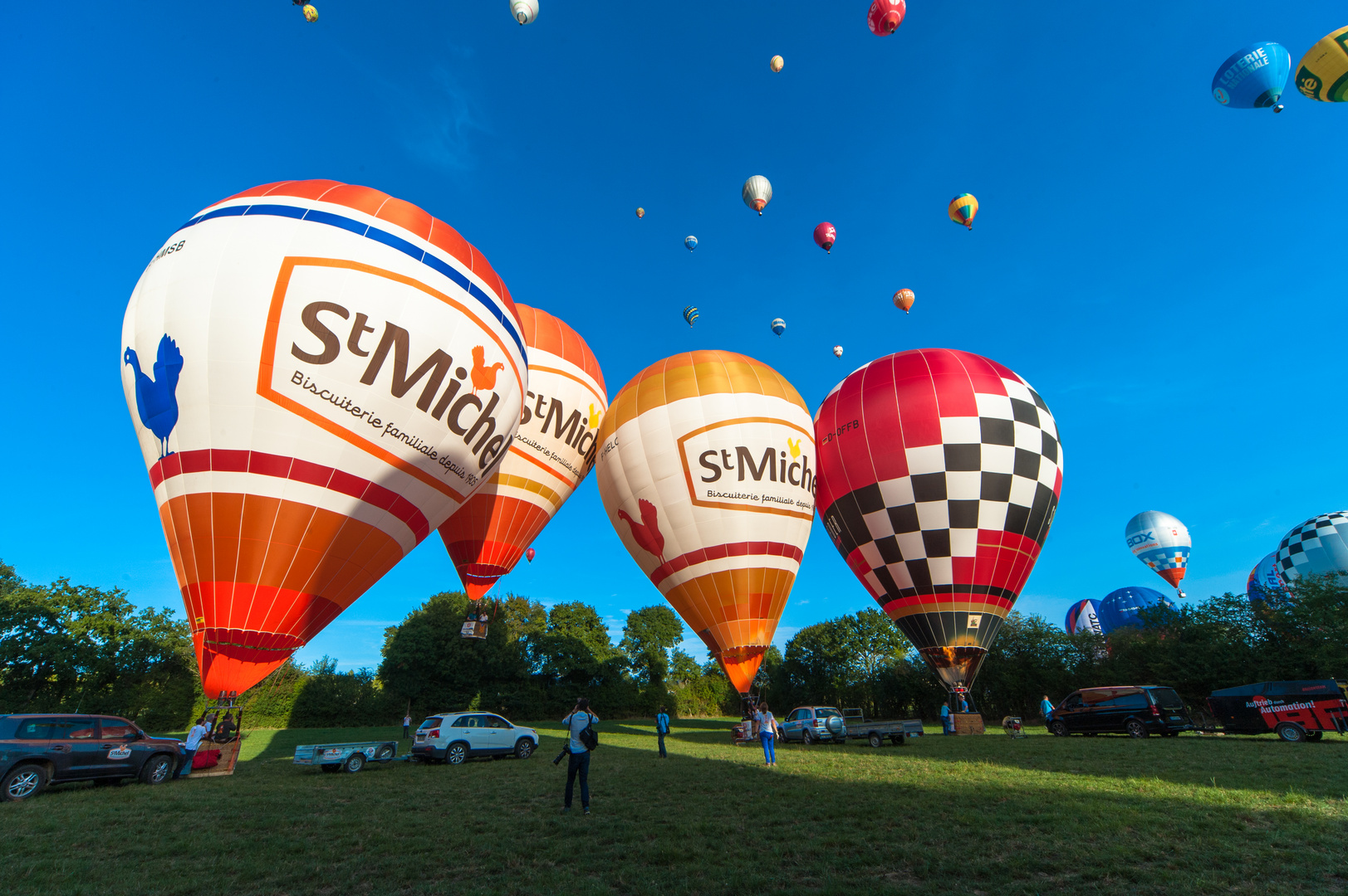 Frankreich 2017: Loire, Ballon Europameisterschaft in Brissac-Quincé-8