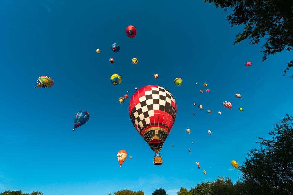 Frankreich 2017: Loire, Ballon Europameisterschaft in Brissac-Quincé-9