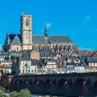 Frankreich 2017: Loire, Blick auf Nevers und die Kathedrale St-Cyr-Ste-Julitte