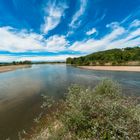 Frankreich 2017: Loire, Mündung der Allier (links) in die Loire bei Nevers