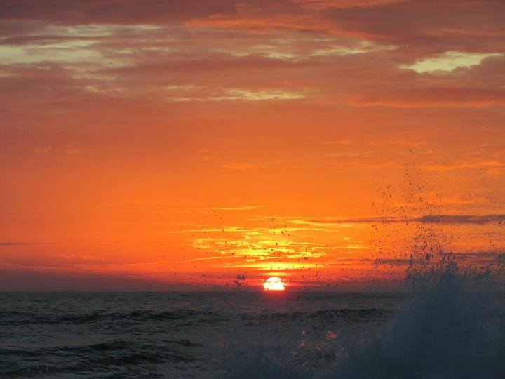 Frankreich Atlantik Sunset