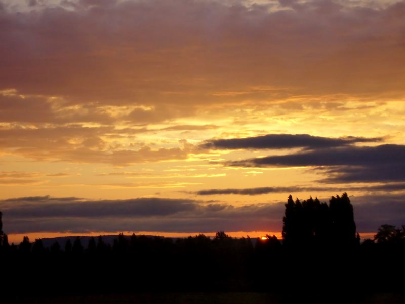 Frankreich Sonnenuntergang