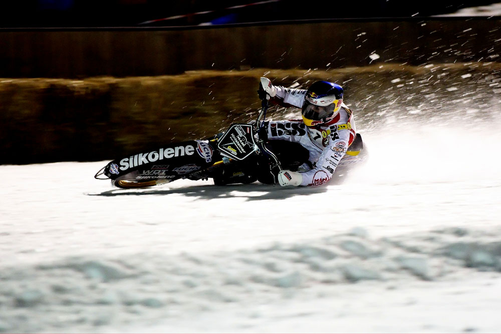 Franky Zorn beim Icespeedwayrace in St.Johann II