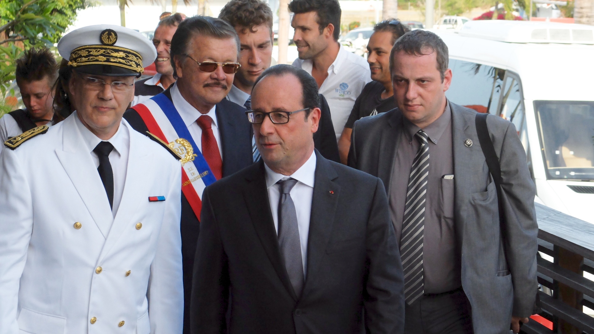 François Hollande à st barth