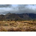 Franschhoek mountain in clouds